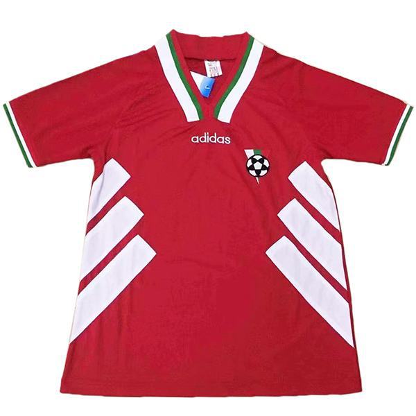 Bulgaria Maglia da calcio vintage retrò da trasferta della seconda maglia da calcio sportiva da uomo rossa bianca 1994